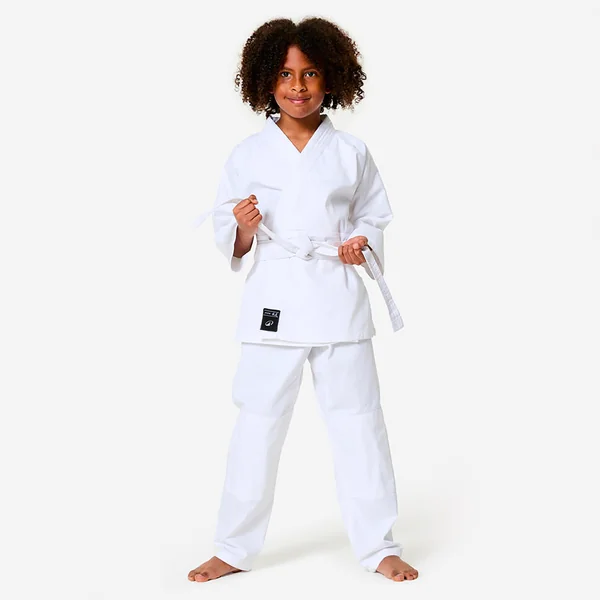 Kimono de judo pour débutant enfant, blanc