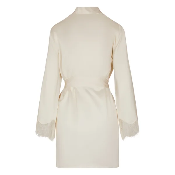 Kimono en satin Valerie - Blanc
