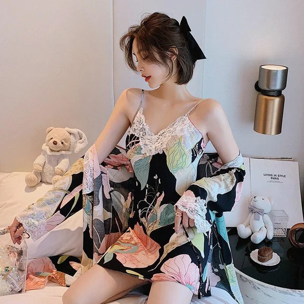 Kimono Femme Japonais Fleurs de Cerisier