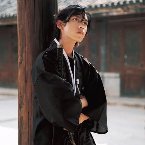 Kimono Homme Noir Samourai