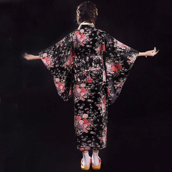 Kimono Japonais Femme Noir