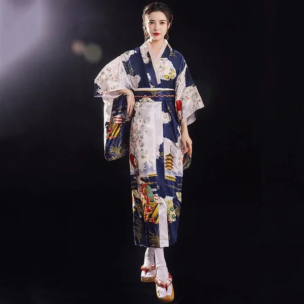 Kimono Japonais Traditionnel Femme