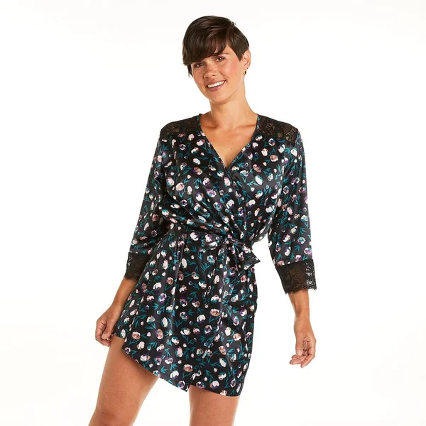 Kimono noir Impériale Pomm Poire