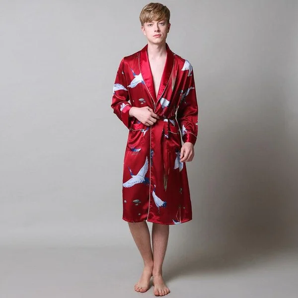 Kimono Peignoir Japonais Rouge