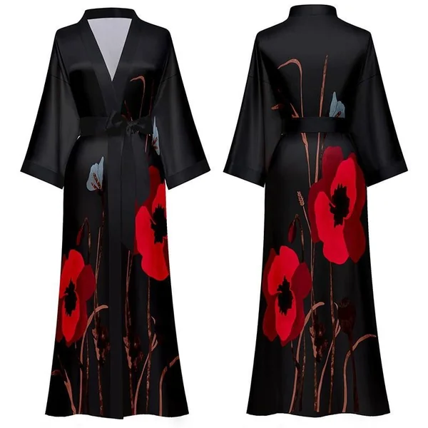 Kimono Pyjama Long à Manche Courte