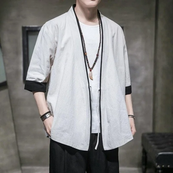 Kimono Streetwear Homme Blanc