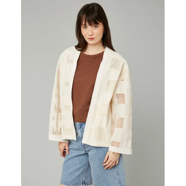 Kimono style bohème Naturel