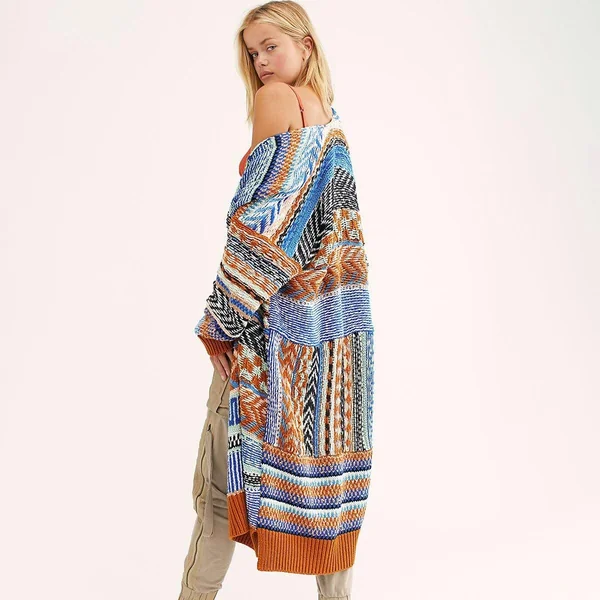 Kimono Tricot en Cotton Style Hippie
