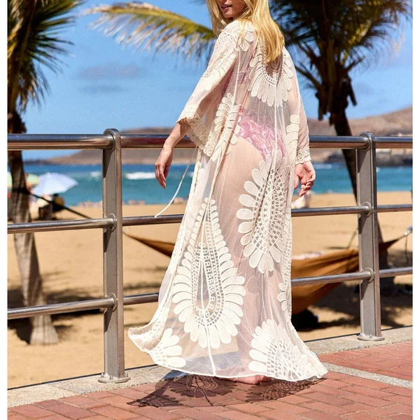 Kimono VALENE blanc en coton La Petite Etoile