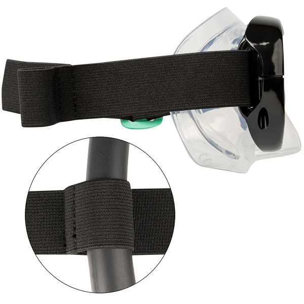 KIT de snorkeling adulte palmes masque tuba 100 Gris, Kit PMT 100 AD Noir