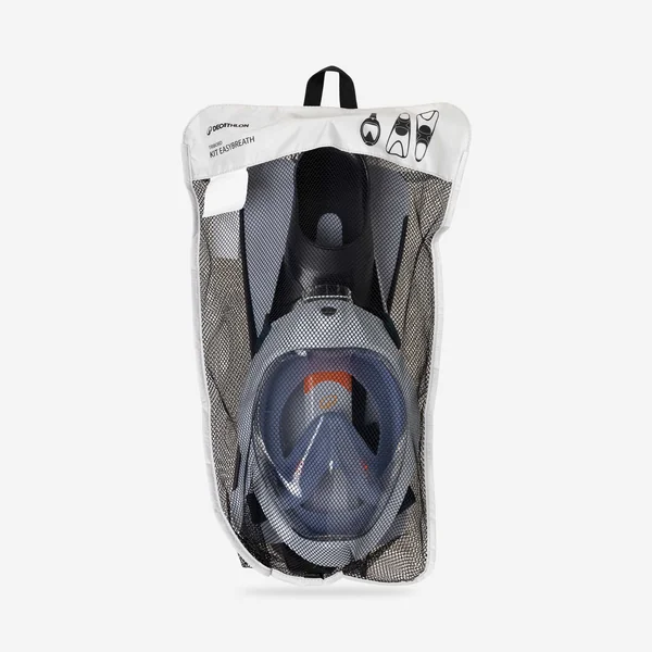 Kit de snorkeling masque Easybreath palmes Adulte, Kit EASYBREATH