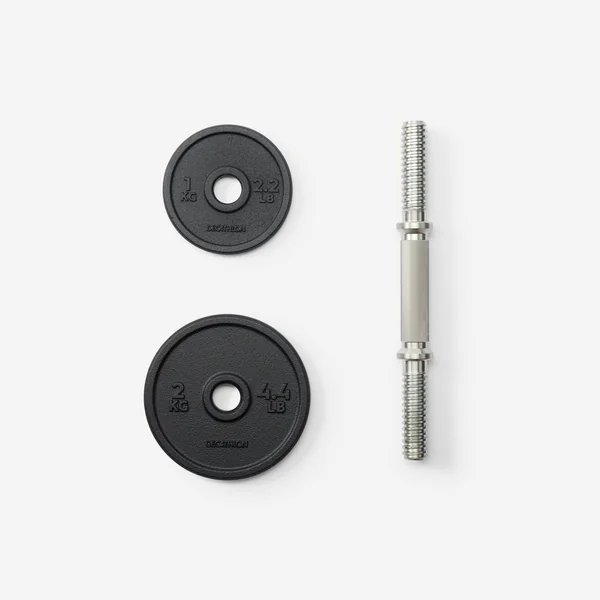 Kit haltères de musculation 20 kg avec disque de fonte en partie recyclée