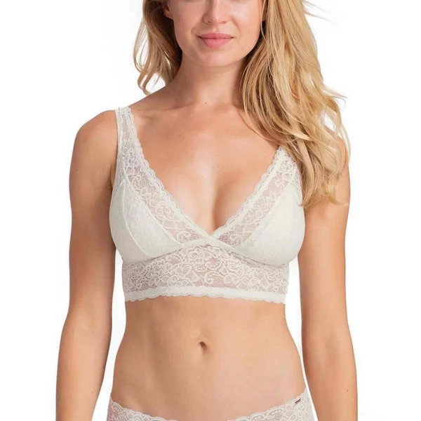 Lot de 2 Bralettes à coques fines sans armatures - Lilas et Blanc Dorina