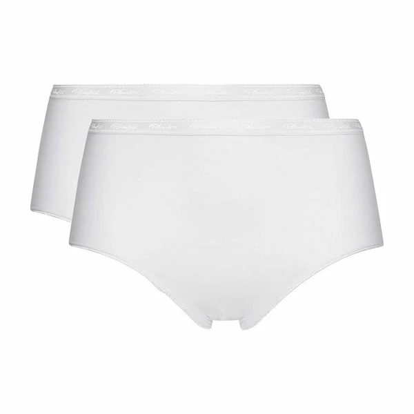 Lot de 2 culottes - Blanc Playtex Cotton Bio en coton bio Playtex