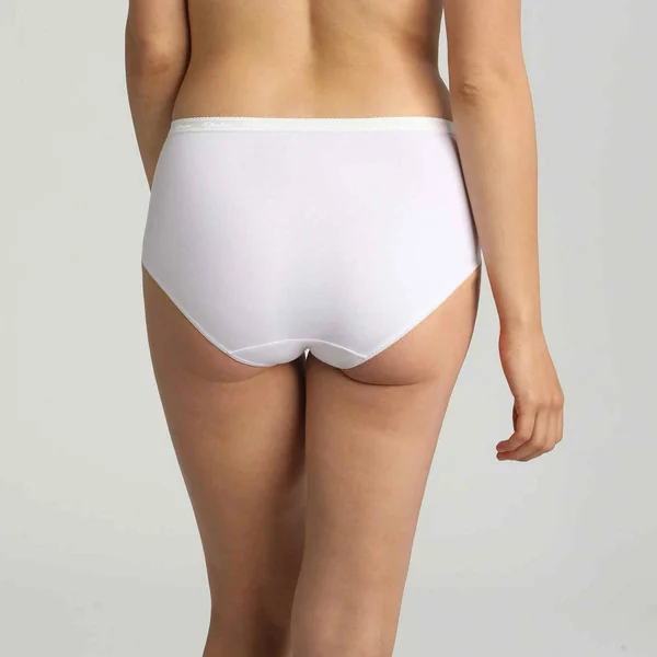 Lot de 2 culottes - Blanc Playtex Cotton Bio en coton bio Playtex