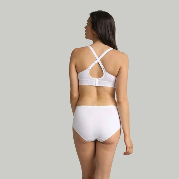 Lot de 2 culottes - Blanc Playtex Cotton Bio en coton bio Playtex