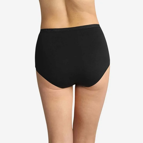 Lot de 2 Culottes classiques bio - Noires Playtex COTTON BIO en coton Playtex