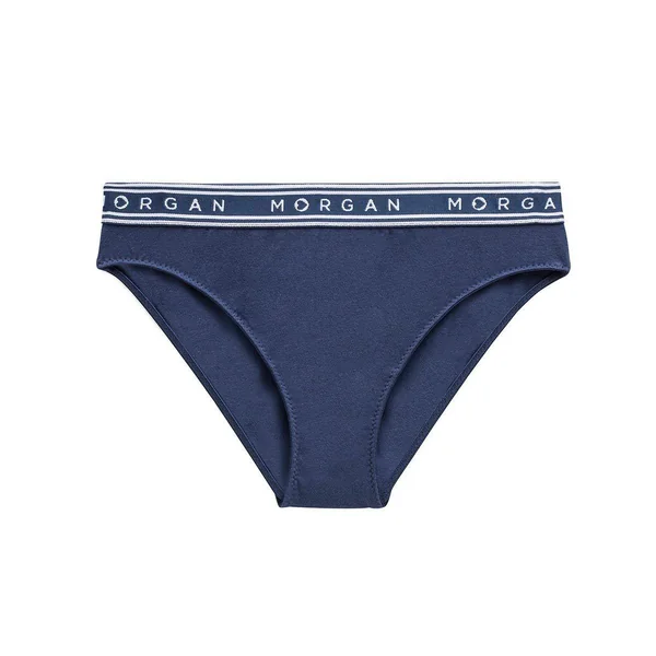 Lot de 2 Culottes classiques en coton Blanche avec ceinture siglée Morgan Lingerie Morgan Lingerie