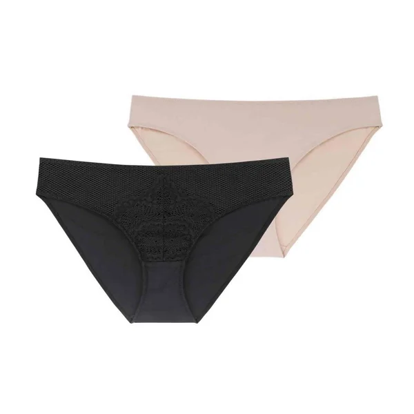 Lot de 2 Culottes classiques - Noire et Rose Dorina Dorina