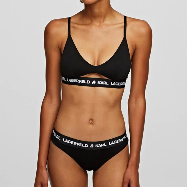 Lot de 2 Culottes Logotypées Noires Karl Lagerfeld