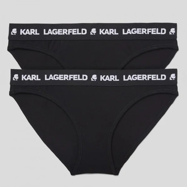 Lot de 2 Culottes Logotypées Noires Karl Lagerfeld
