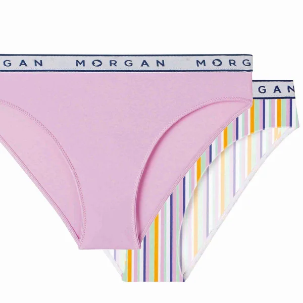 Lot de 2 culottes - Multicolore Morgan Lingerie ISA en coton Morgan Lingerie