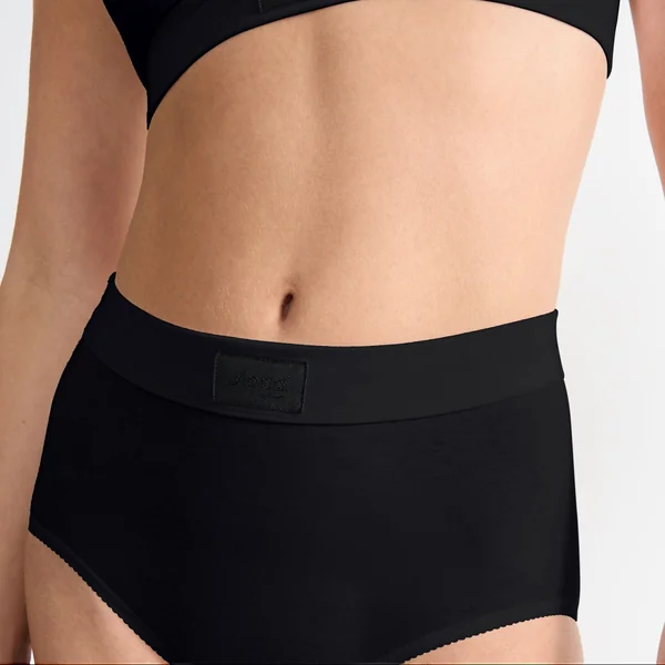 Lot de 2 culottes noire en coton Sloggi