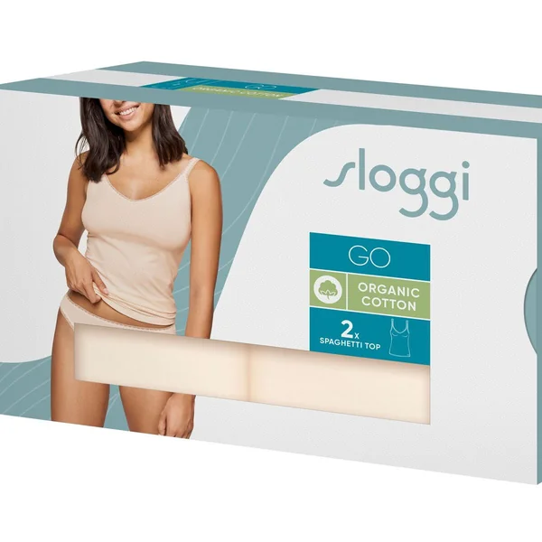 Lot de 2 débardeurs Sloggi GO Rose en coton Sloggi