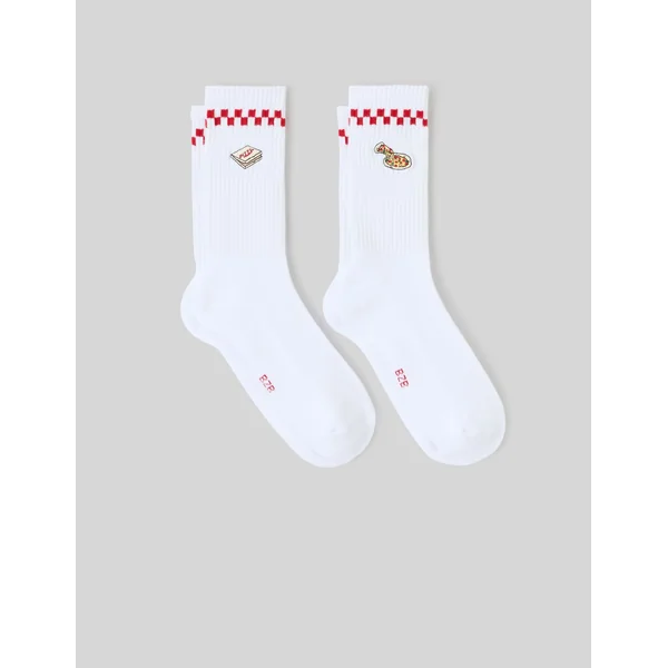 Lot de 2 paires de chaussettes brodées Multicolore