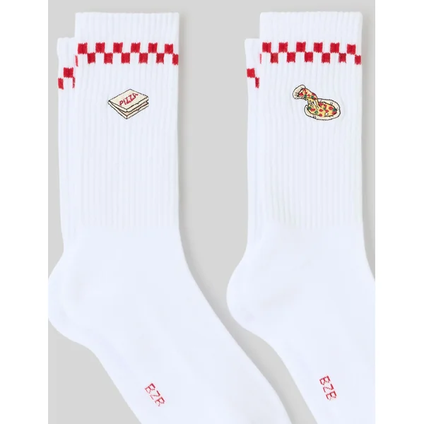 Lot de 2 paires de chaussettes brodées Multicolore