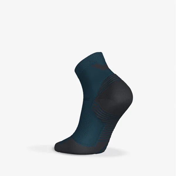 Lot de 2 paires de chaussettes de running run500 epaisses mid bleu