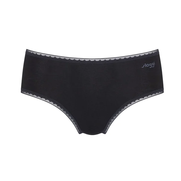 Lot de 2 slips midi Noir sloggi GO Midi C2P BLACK en coton Sloggi
