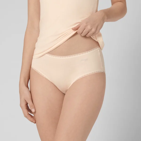 Lot de 2 slips midi Sloggi GO Rose en coton Sloggi