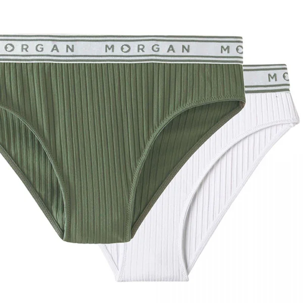 Lot de 2 slips - Vert Morgan Lingerie JESS Morgan Lingerie