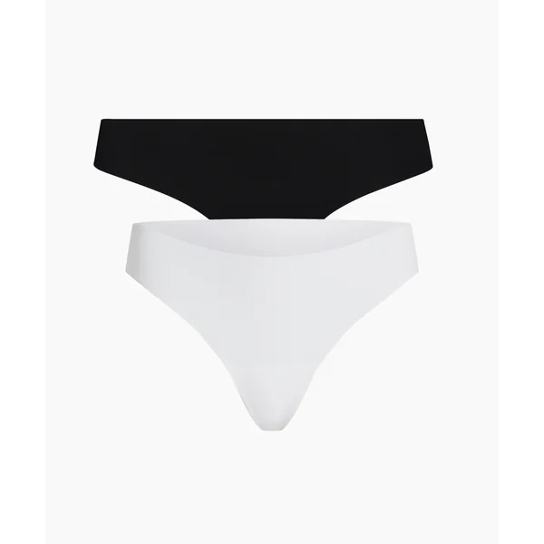 Lot de 2 Strings Invisibles - Blanc