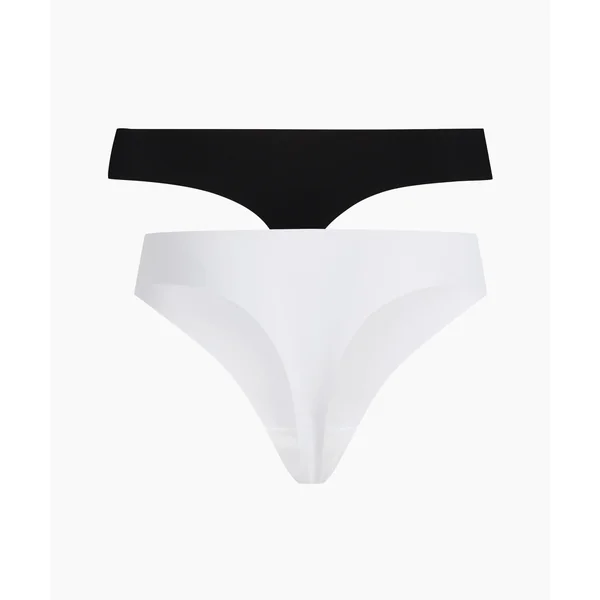 Lot de 2 Strings Invisibles - Blanc