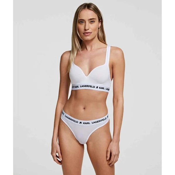 Lot de 2 strings logotés - Blanc Karl Lagerfeld