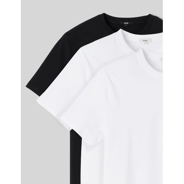 Lot de 3 basiques unis Blanc