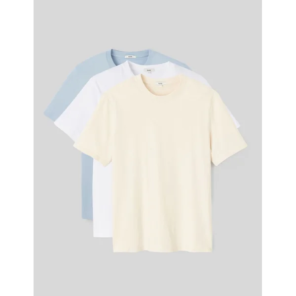Lot de 3 basiques unis Bleu clair