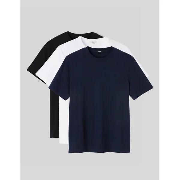 Lot de 3 basiques unis Bleu foncé