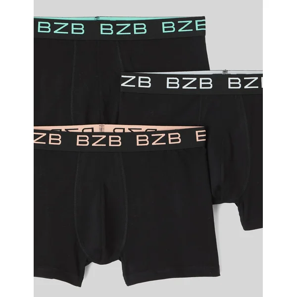 Lot de 3 boxers contratsté Noir
