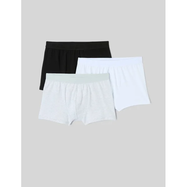 Lot de 3 boxers unis Gris clair