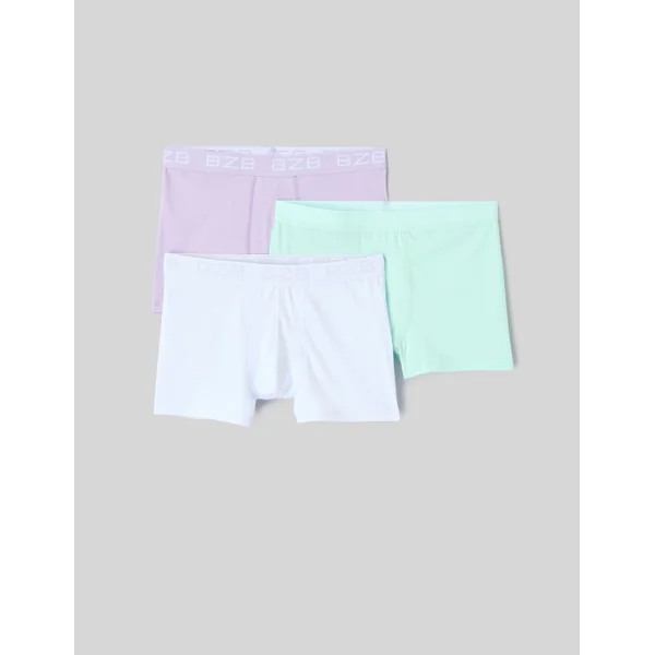 Lot de 3 boxers unis Lila