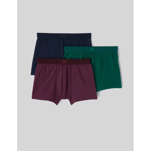 Lot de 3 boxers unis Vert