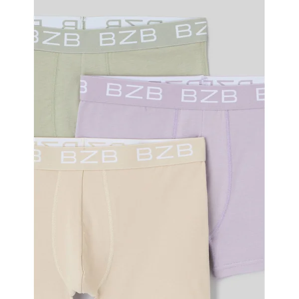 Lot de 3 boxers unis vert