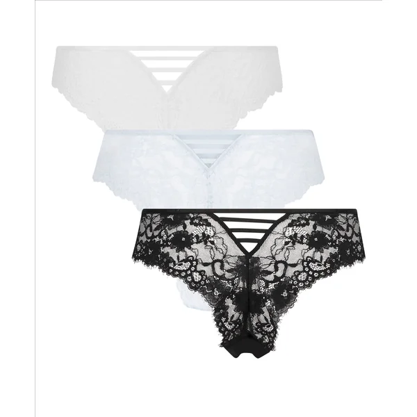 Lot de 3 culottes brésiliennes Belle - Noir