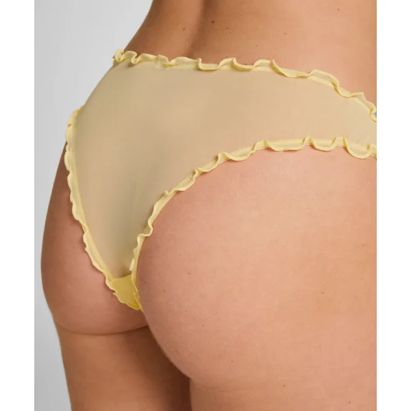 Lot de 3 Culottes Brésiliennes Vichy - Jaune