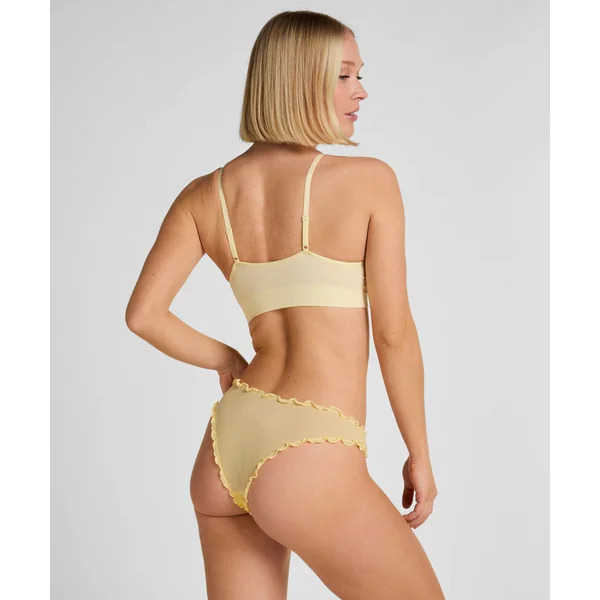 Lot de 3 Culottes Brésiliennes Vichy - Jaune