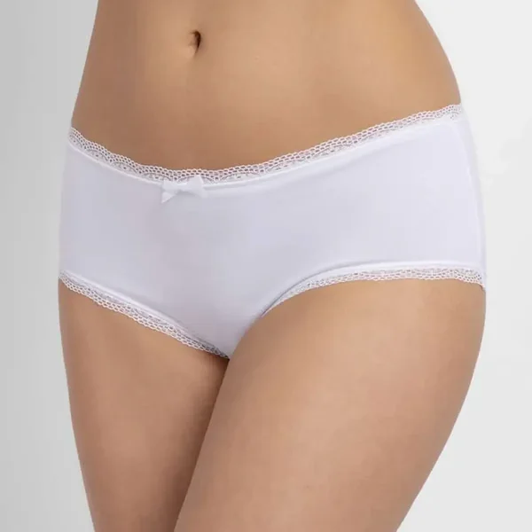 Lot de 3 culottes coton (blanc,noir,beige) Dorina