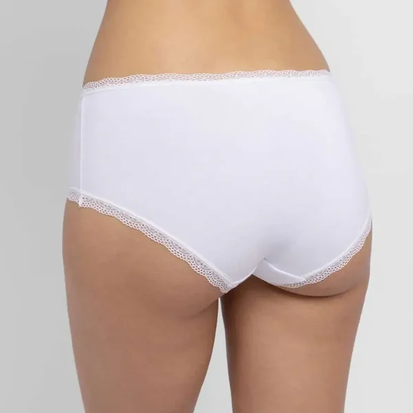 Lot de 3 culottes coton (blanc,noir,beige) Dorina